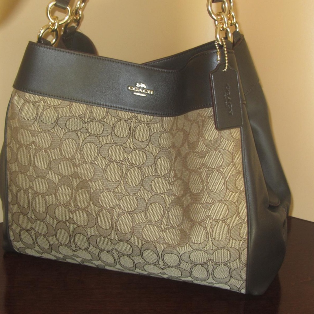 Coach Lexy F27579 Signature Jacquard shoulder bag - Picture 7 of 8